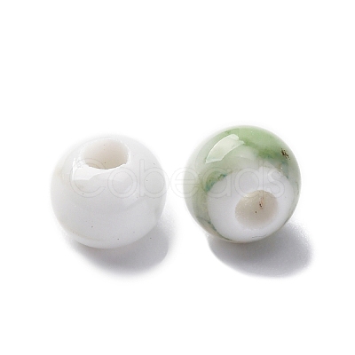 Bright Glazed Porcelain Beads PORC-D300-A17-1