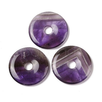 Natural Amethyst Pendants G-F524-H14-1