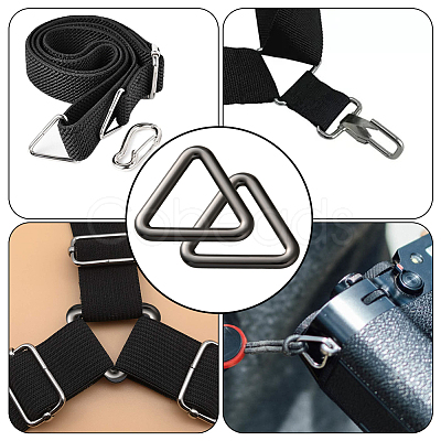 20Pcs Triangle Alloy Linking Rings FIND-CY0001-17B-1