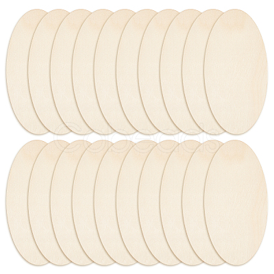 Oval Unfinished Wood Cutouts DIY-WH0604-07D-1