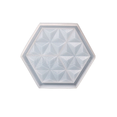 Hexagon Shape Cup Mat Silicone Molds WG13514-03-1