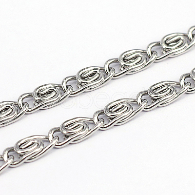 Tarnish Resistant 304 Stainless Steel Lumachina Chains CHS-O005-25B-1