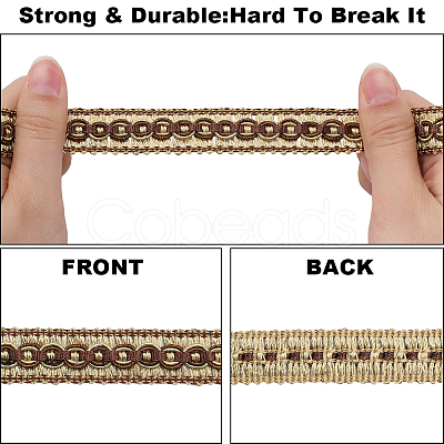 Polyester Braided Ribbons OCOR-WH0046-85B-1