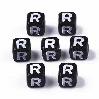 Opaque Acrylic Beads SACR-N002-01R-1