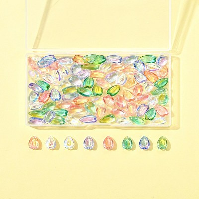 100Pcs Transparent Glass Charms GLAA-FS0002-18-1