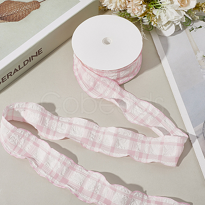 1 Roll Polyester Ruffled Ribbon SRIB-CY0001-14D-1