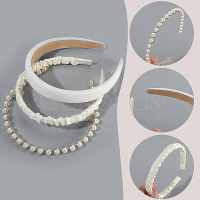 Elegant Cloth Hair Bands AJEW-WH20033-045D-1