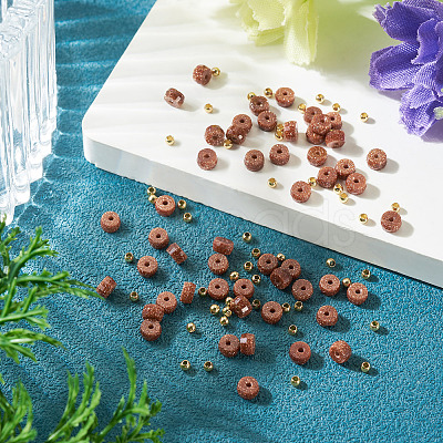 50Pcs Synthetic Goldstone Beads G-TAD0001-14-1