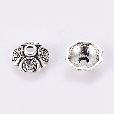 Tibetan Style Alloy Bead Caps LF0652Y-1