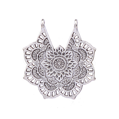 Tibetan Style Alloy Hollow Pendants X-FIND-CJC0021-07AS-1