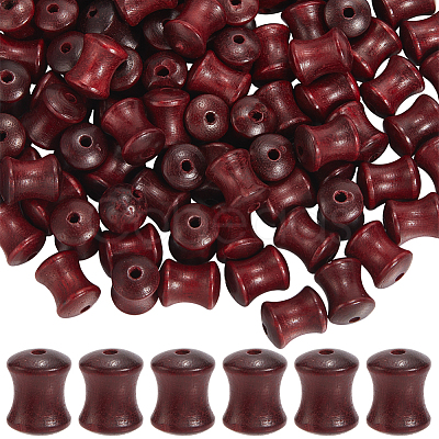140Pcs Natural Wood Beads WOOD-SC0002-10-1