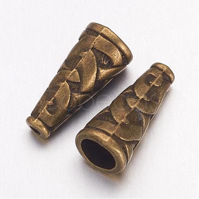 Tibetan Style Alloy Bead Cone TIBEB-00821-AB-NR-1