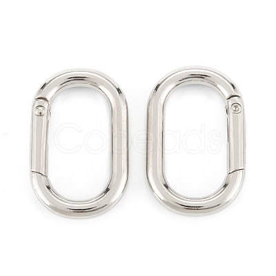 Zinc Alloy Spring Gate Rings PALLOY-L233-07B-P-1