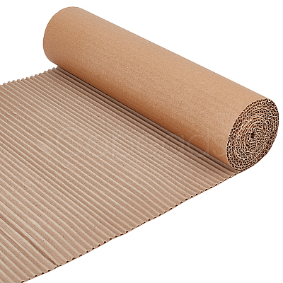 Single Face Corrugated Cardboard Roll for Packing DIY-WH0671-194A-03-1