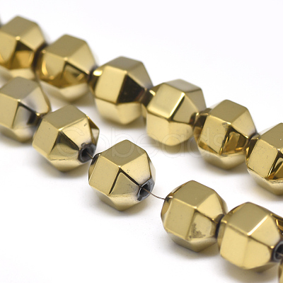 Electroplate Non-magnetic Synthetic Hematite Beads Strands G-T061-31B-1