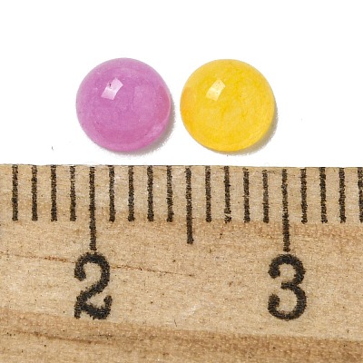Dyed Natural White Jade Cabochons G-Q173-01B-19-1