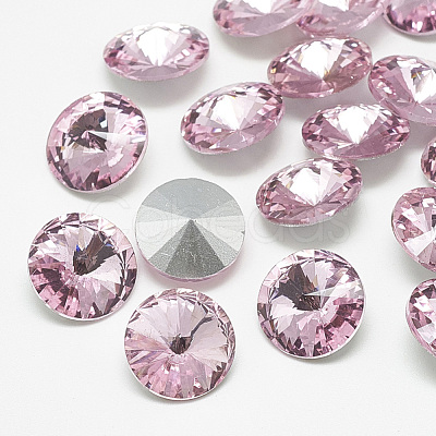 Pointed Back Glass Rhinestone Cabochons RGLA-T086-18mm-10-1