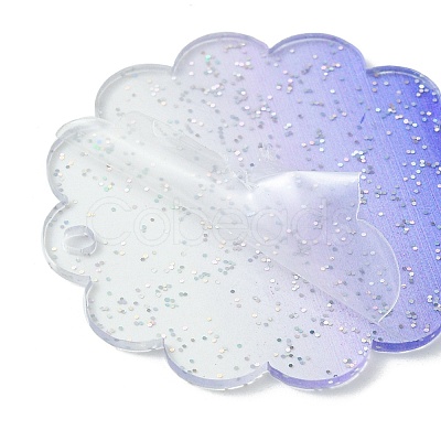 DIY Acrylic Disc Tassel Keychain Making Kits DIY-FS0006-01C-1