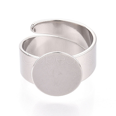 304 Stainless Steel Ring Base Findings STAS-N122-02A-P-1