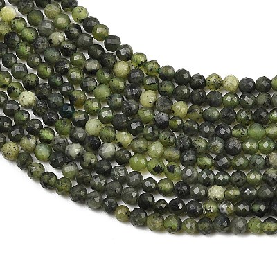 Natural Canadian Jade Beads Strands G-C281-A01-3mm-1