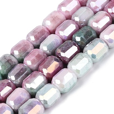 Anti-Tarnish Electroplate Glass Beads Strands EGLA-N027-03A-04-1