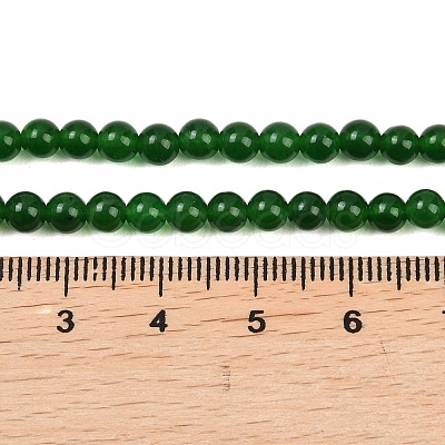 Dyed Natural White Jade Imitation Malaysia Jade Beads Strands G-C270-B01-4mm-1