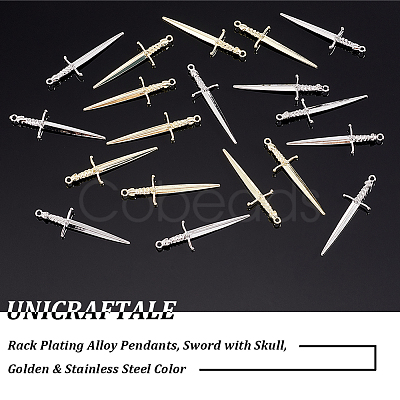 32Pcs 2 Colors Rack Plating Alloy Pendants FIND-UN0001-79-1