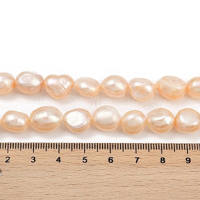Natural Cultured Freshwater Pearl Beads Strands PEAR-P064-20L-02B-1