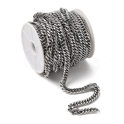 Tarnish Resistant 201 Stainless Steel Double Link Chains CHS-A003E-2.0mm-1