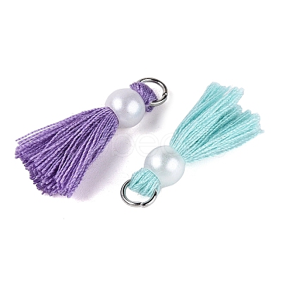 Polycotton(Polyester Cotton) Tassel Pendant Decorations FIND-T052-13-1