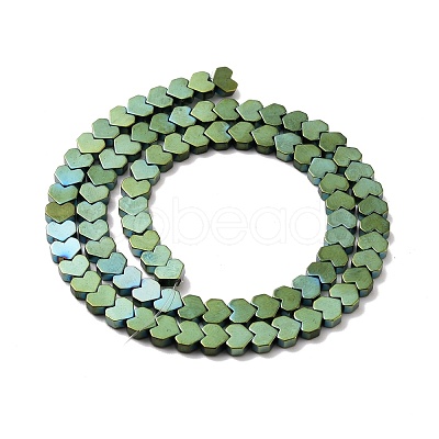 PVD Vacuum Plating Non-magnetic Synthetic Hematite Beads Strands G-G849-08-1
