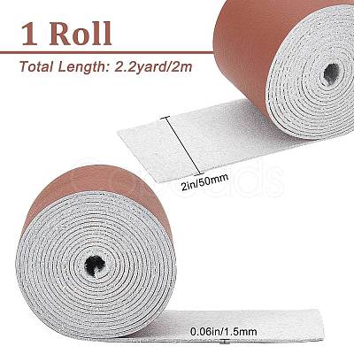 Flat Microfiber Imitation Leather Cord LC-WH0006-07D-04-1