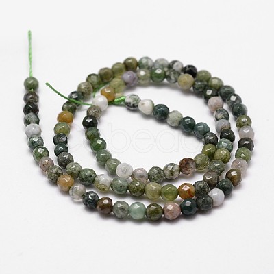 Natural Indian Agate Beads Strands G-G736-31-4mm-1