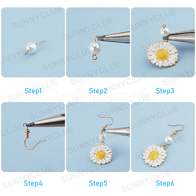 DIY Flower Earring Kits DIY-SC0014-44-1