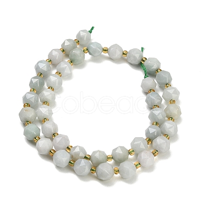 Natural Myanmar Jade Jadeite Jade Beads Strands GG-CBA3921-B15-8mm-1