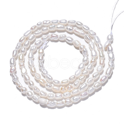 Natural Cultured Freshwater Pearl Beads Strands PEAR-N012-02I-1