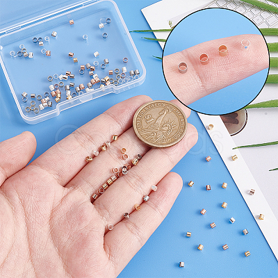 120Pcs 4 Colors 304 Stainless Steel Beads STAS-PH0005-74-1