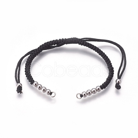 Nylon Cord Braided Bead Bracelets Making BJEW-F360-FP08-1