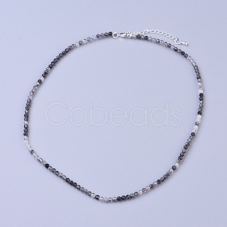 Natural Rutilated Quartz Beaded Necklaces NJEW-K114-C-A05-1