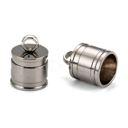 Tarnish Resistant 304 Stainless Steel Cord Ends X-STAS-E020-2-1