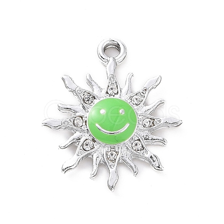 Alloy Enamel Pendants ENAM-P245-01P-04-1