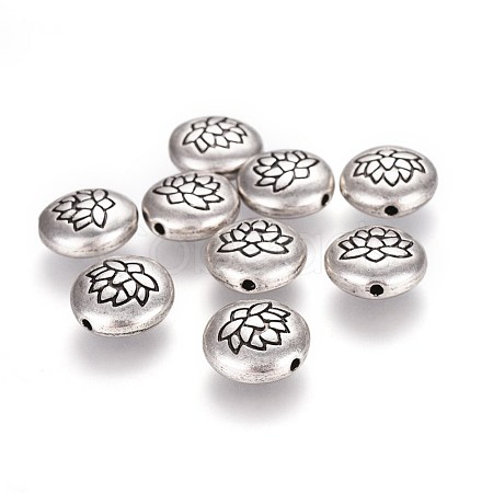 Tibetan Style Alloy Beads TIBEB-Q067-08TAS-NR-1
