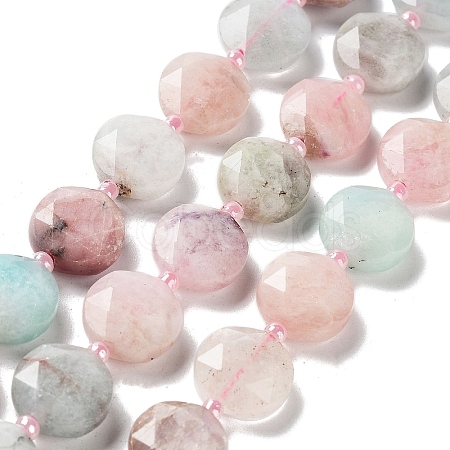 Natural Morganite Beads Strands G-NH0004-019-1
