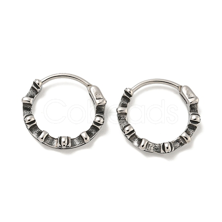 316 Surgical Stainless Steel Hoop Earrings EJEW-D096-12AS-16-1