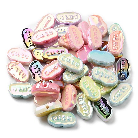 UV Plating Acrylic Beads OACR-R261-14-1