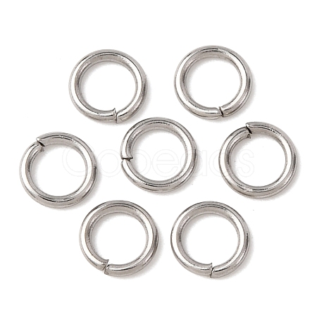 Tarnish Resistant 304 Stainless Steel Open Jump Rings STAS-Q186-02-5x0.8mm-1