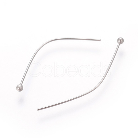 Tarnish Resistant 304 Stainless Steel Ball Head Pins STAS-E452-01P-G-1