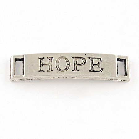 Tibetan Style Rectangle with Hope Alloy Links TIBE-Q045-10AS-NR-1