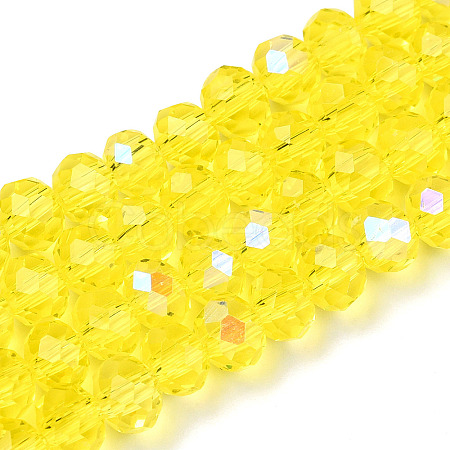 Electroplate Glass Beads Strands LS-EGLA-A034-T4mm-L28-1