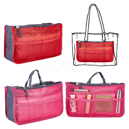 2Pcs 2 Colors Purse Multifunctional Organizer Insert FIND-WR0010-69B-1
